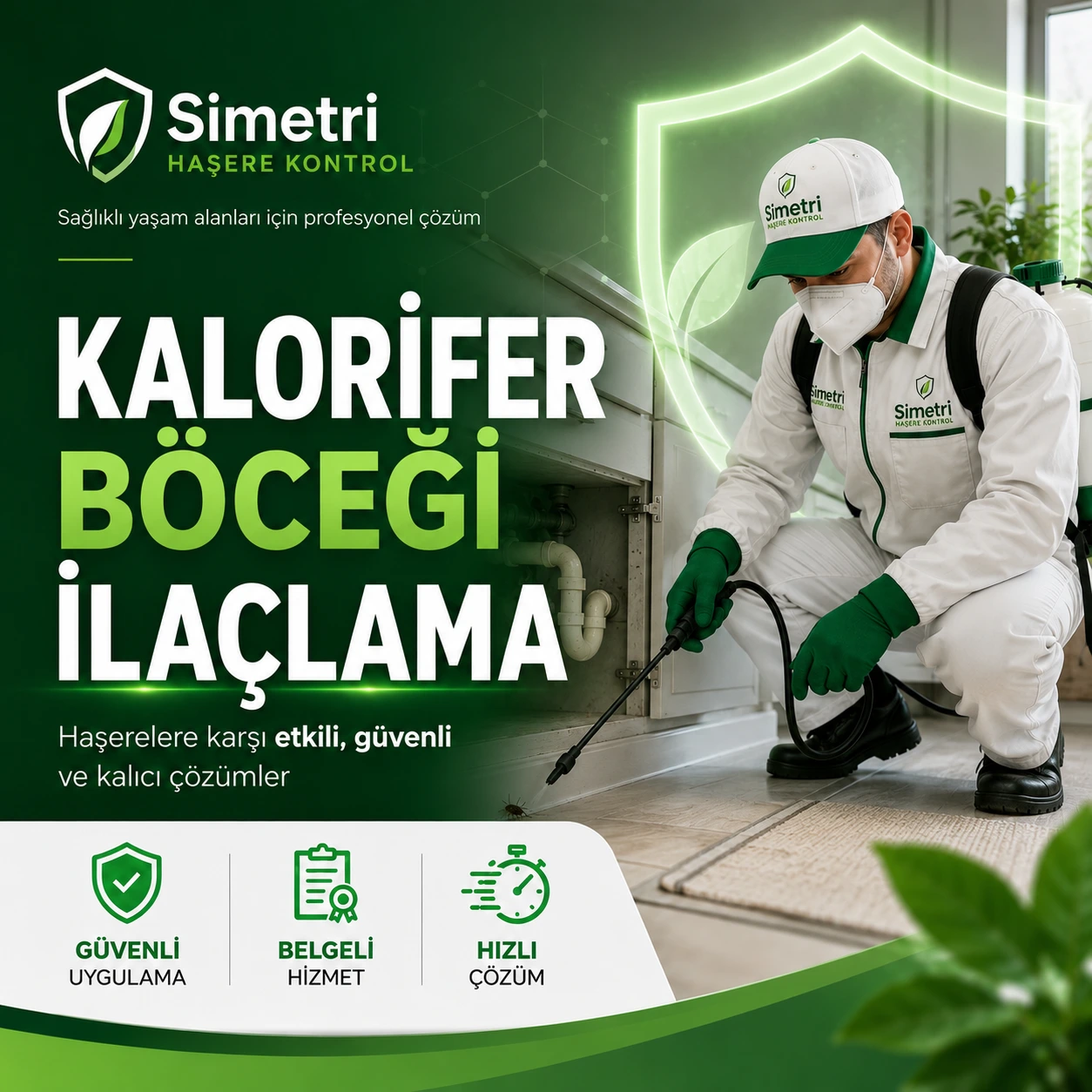 Bursa kalorifer böceği ilaçlama hizmeti - lavabo altı ve tesisat çevresi uygulaması